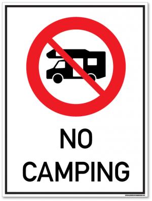 No camping bobil