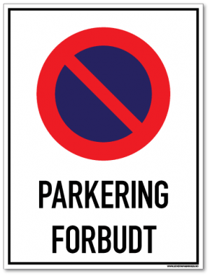 Parkering forbudt