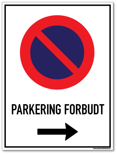 Parkering forbudt Høyre