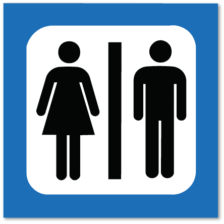 piktogram unisex-toalett