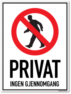 Privat ingen gjennomgang
