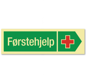 sikkerhetsskilt førstehjelp høyre