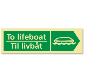 sikkerhetsskilt til livbåt høyre EN