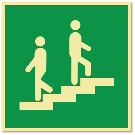 sikkerhetsskilt trapp