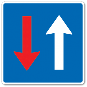 trafikkskilt møtende har vikeplikt 214
