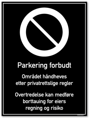 Privatrettslige Skilt