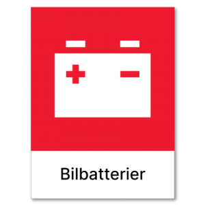 Avfallssortering Bilbatterier