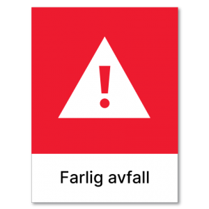 Avfallssortering Farlig avfall