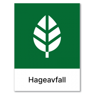 Avfallssortering Hageavfall
