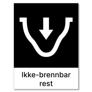 Avfallssortering Ikke-brennbar rest