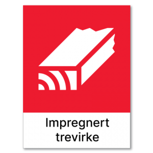 Avfallssortering Impregnert trevirke