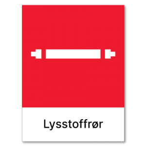 Avfallssortering Lysstoffrør