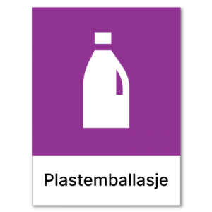 Avfallssortering Plastemballasje 1