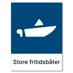 Avfallssortering Store fritidsbåter