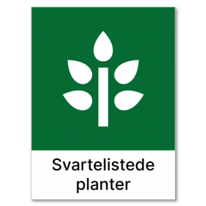 Avfallssortering Svartelistede planter