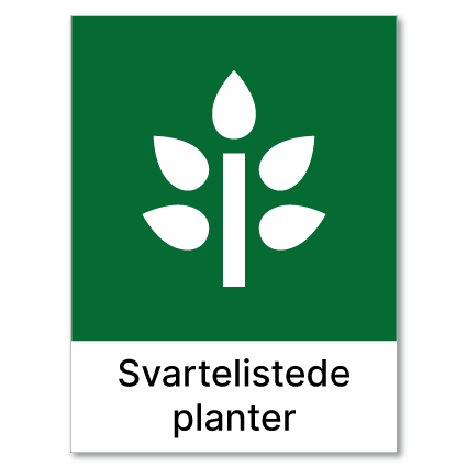 Avfallssortering Svartelistede planter