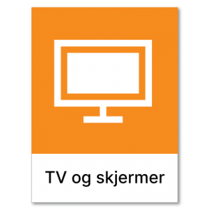 Avfallssortering TV og skjermer