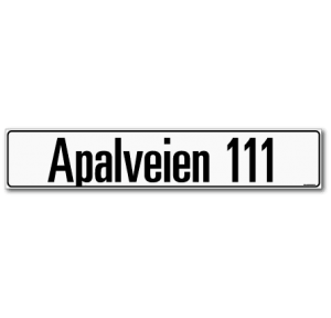 Gateskilt Klassisk