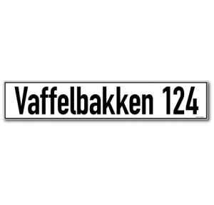 Gateskilt Moderne