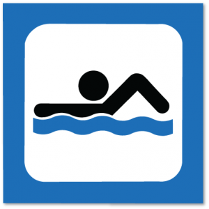 piktogram svømmebasseng