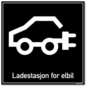 Ladestasjon skilt