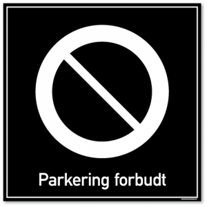 Parkering forbudt privatrettslig skilt