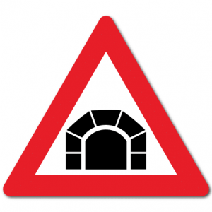 Trafikkskilt Tunnel 122
