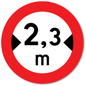 Trafikkskilt Breddegrense 312