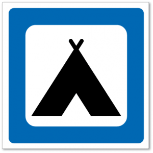 Trafikkskilt Campingplass 618