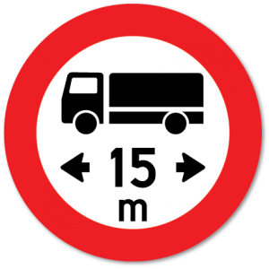 Trafikkskilt Lengdegrense 316