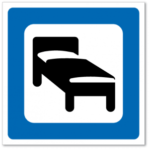 Trafikkskilt Overnattingssted 626