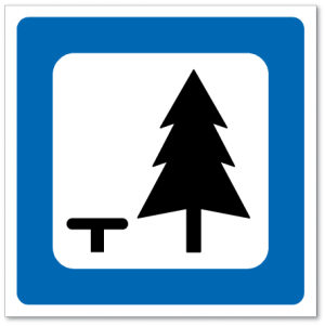Trafikkskilt Rasteplass 613.1