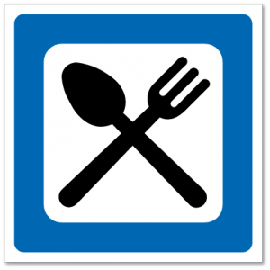 Trafikkskilt Spisested 616