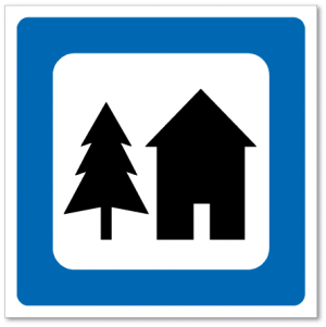 Trafikkskilt Vandrerhjem 624