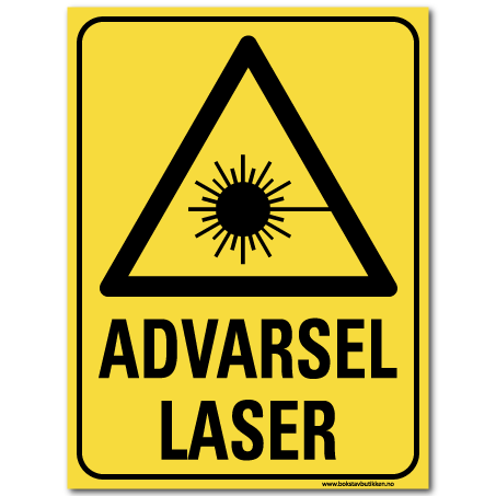HMS advarsel laser