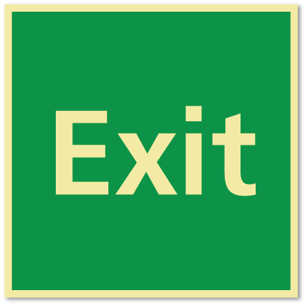 sikkerhetsskilt exit