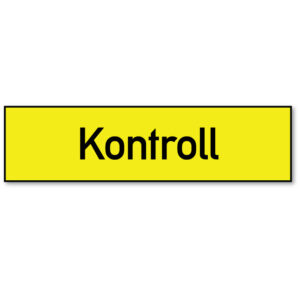 Arbeidsvarsling skilt som forteller at det er kontroll