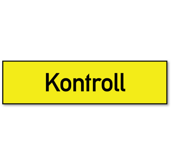 Arbeidsvarsling skilt som forteller at det er kontroll