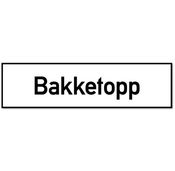 Underskilt for fareskilt som forteller at det er uoversiktlig bakketopp